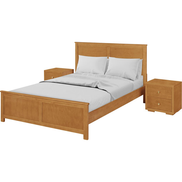 Camden Isle Furniture Queen Solid Wood Platform 3 Piece Bedroom Set